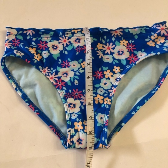 Bundle 3Pc Cat & Jack Girls Hawaiian Rash Guard Floral Bikini Bottoms Swimwear L - Picture 7 of 13